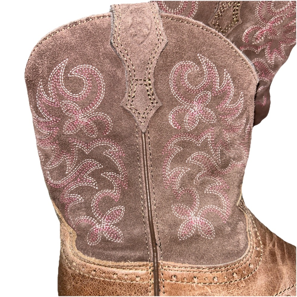 Ariat Boots: Women's Brown 10005913 Fat baby Square Toe Cowboy Boots, Size 6.5 - Picture 3 of 12